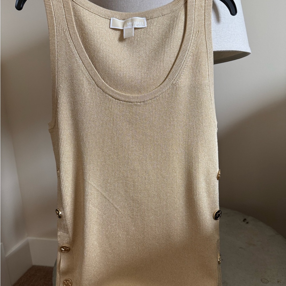 Michael Kors Gold Tank Top